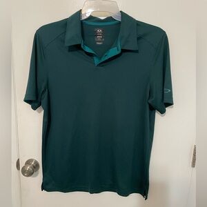 Oakley regular fit Pine Green Men’s M Pullover short sleeve Golf Sports polo
